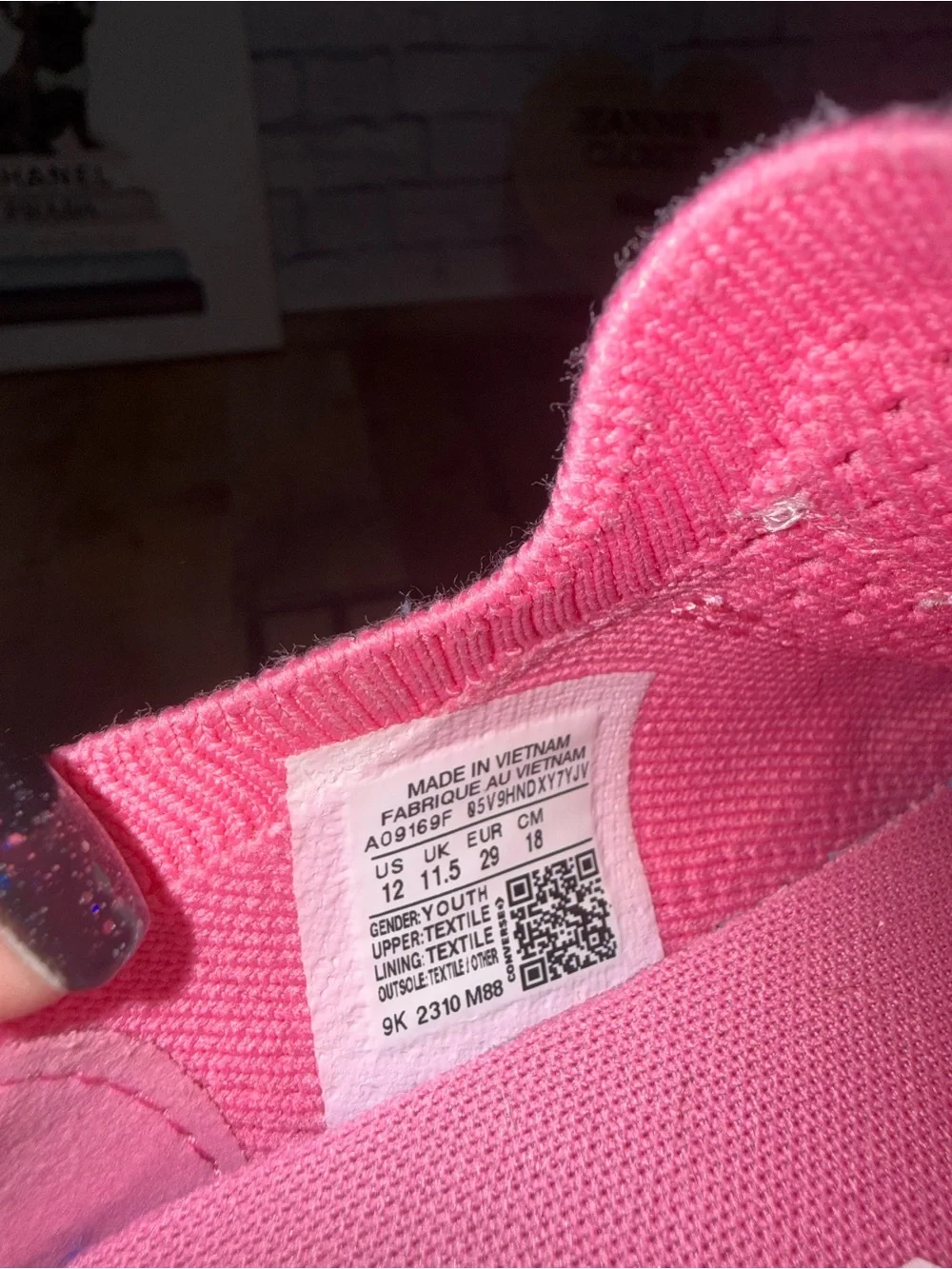 Converse Chuck‎ Taylor All Star Big Kid Girls' Knit Slip-On Shoes size 12